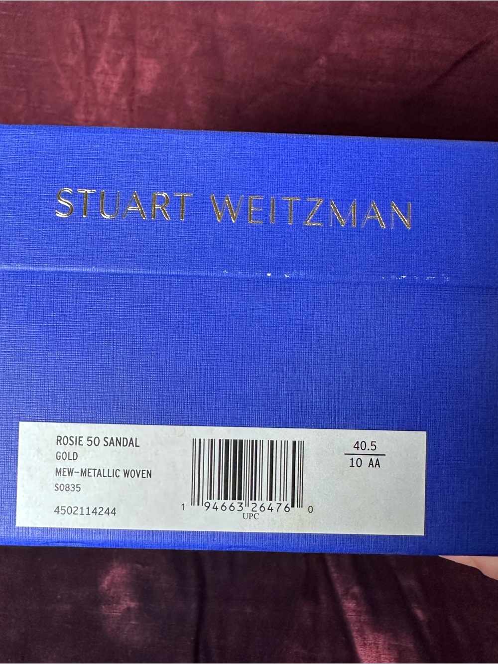 ✨ Gold Stuart Weitzman Rosie Braided Sandals Sz 10 ✨ - Picture 2 of 8
